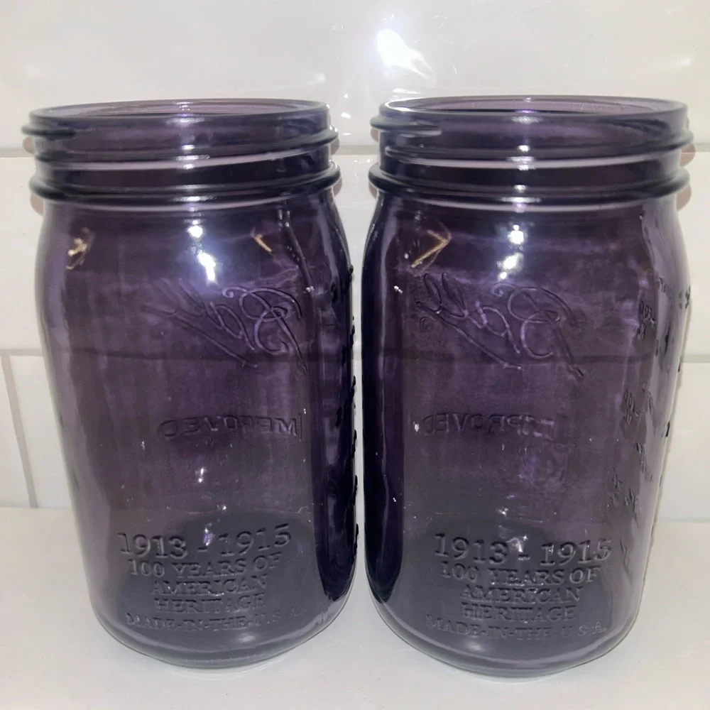Purple Ball Mason Jars - Picture 5 of 7